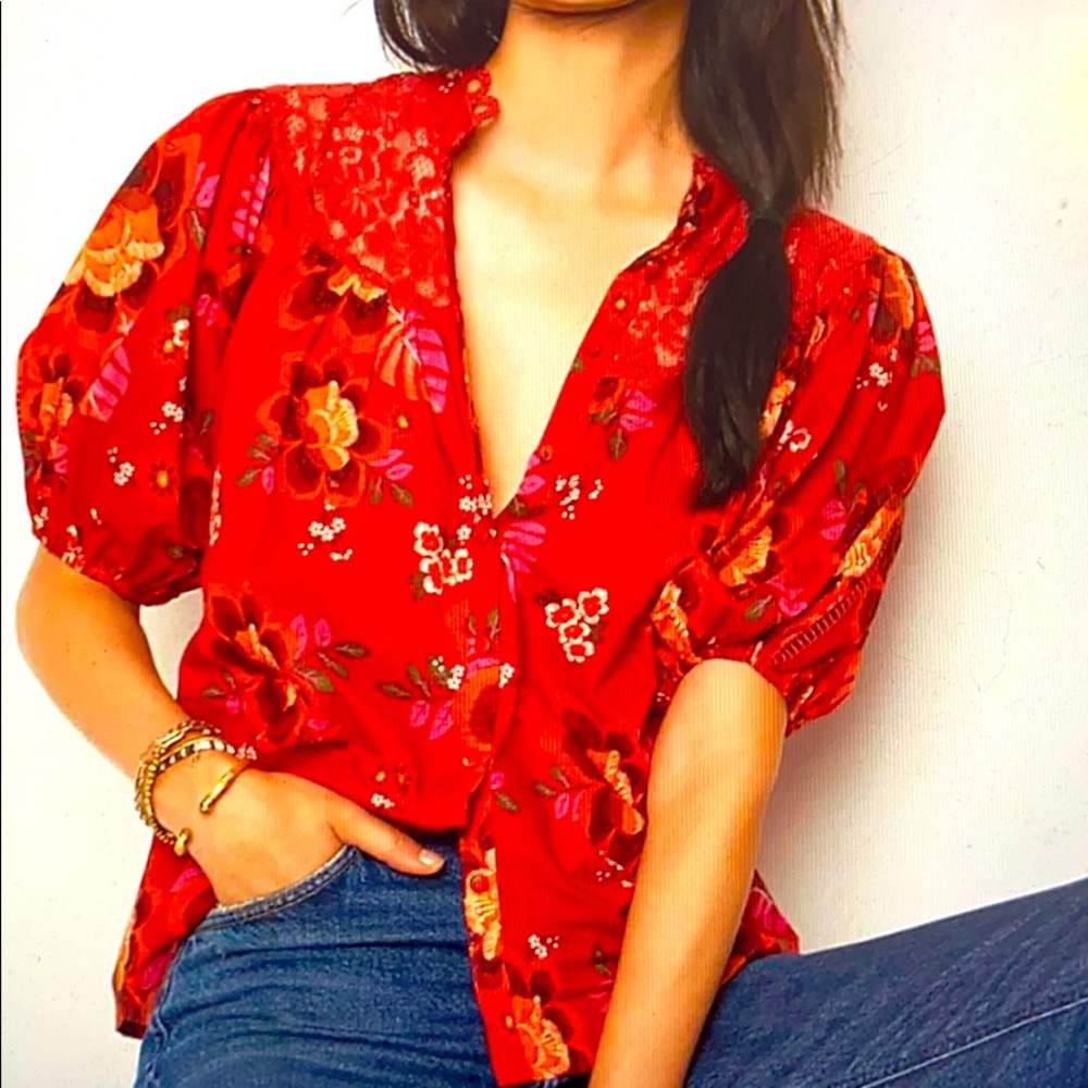 FARM Rio Guistina lace blouse